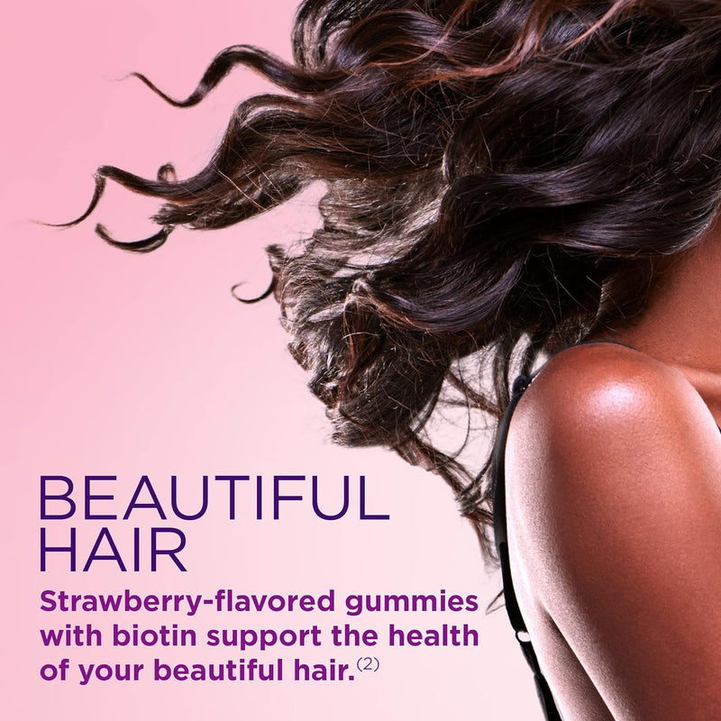 Nature's Bounty Vitamin Biotin Optimal Solutions Hair, Skin and Nails Gummies Strawberry / 200 Gummies