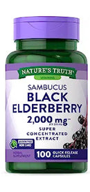 Nature's Bounty Elderberry Sambucus - Elderberry 100 Caps - Cold & Flu