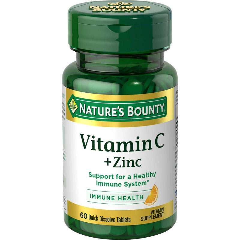 Nature's Bounty Vitamin C Plus Zinc Citrus / 60 Tablets