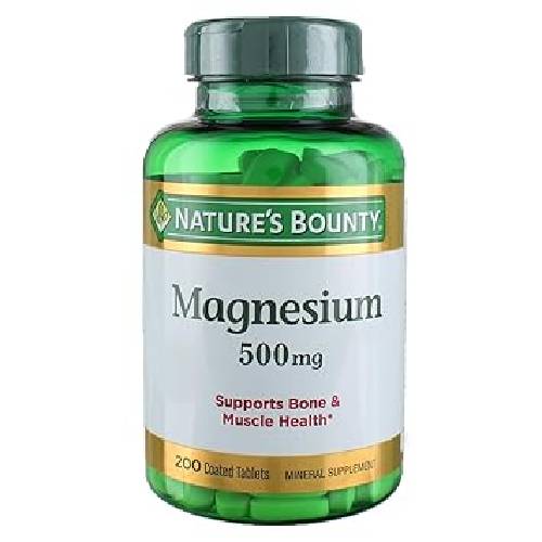 Nature's Bounty Magnesium Oxide 500mg 200 Tablets