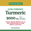 Nature's Bounty Ultra Strength Vegetarian Turmeric 9,000mg - 30 capsules - Herbals