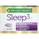 Nature's Bounty Sleep3 - 15 Tablets - Sleep Supplement