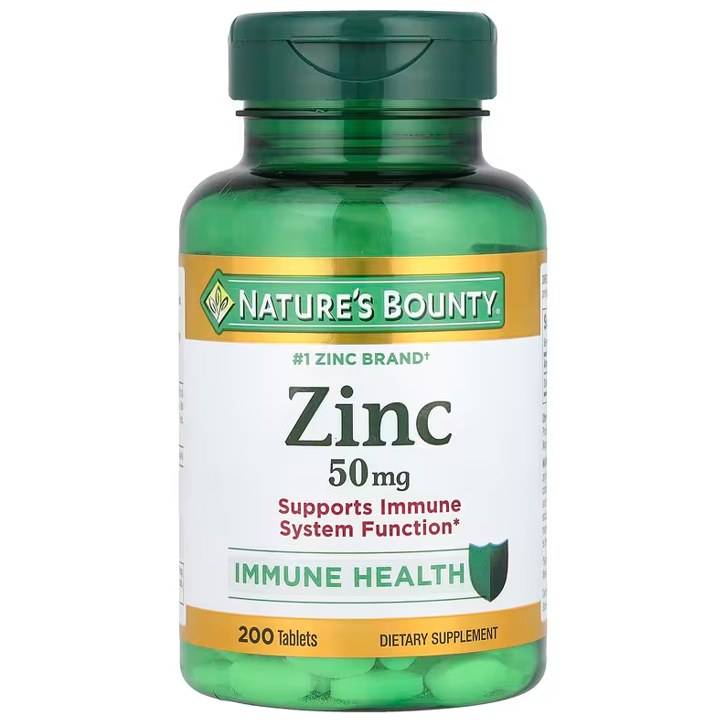 Nature's Bounty Zinc 50 mg - 200 Tablets - Zinc