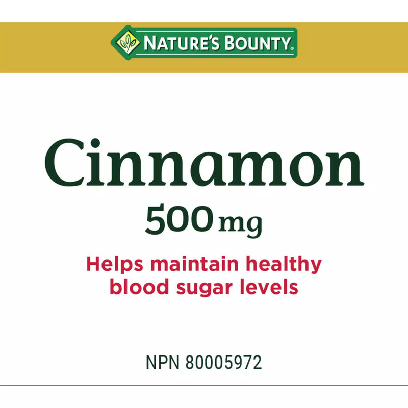 Nature's Bounty Cinnamon 500mg - 100 capsules 03 - Herbals