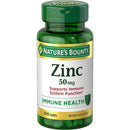Nature's Bounty Zinc 50 mg - 100 Capsules - Zinc