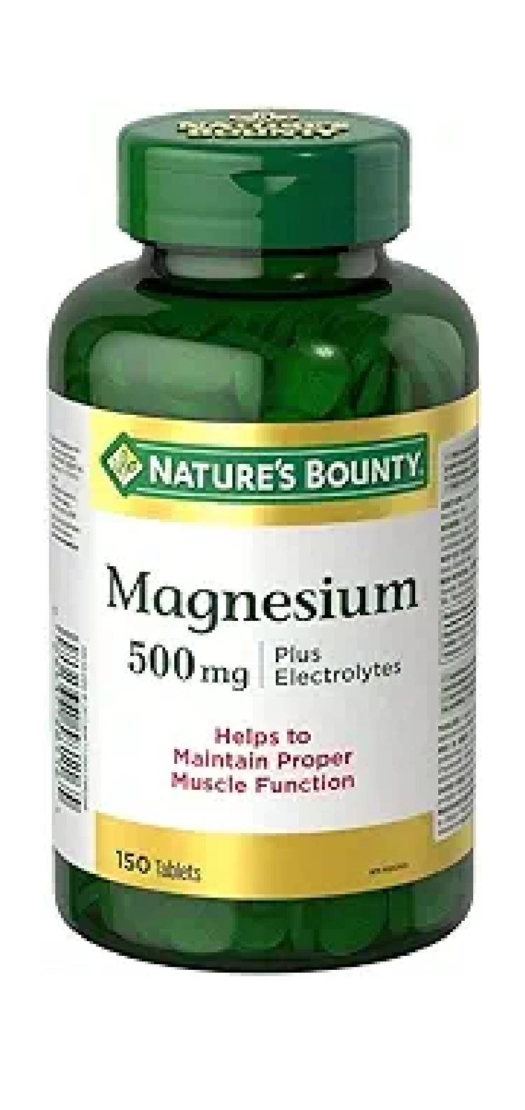 Nature's Bounty Magnesium 500mg BC 150 Tablets