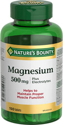 Nature's Bounty Magnesium 500mg Plus Electrolytes - - Magnesium