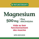 Nature's Bounty Magnesium 500mg Plus Electrolytes - - Magnesium