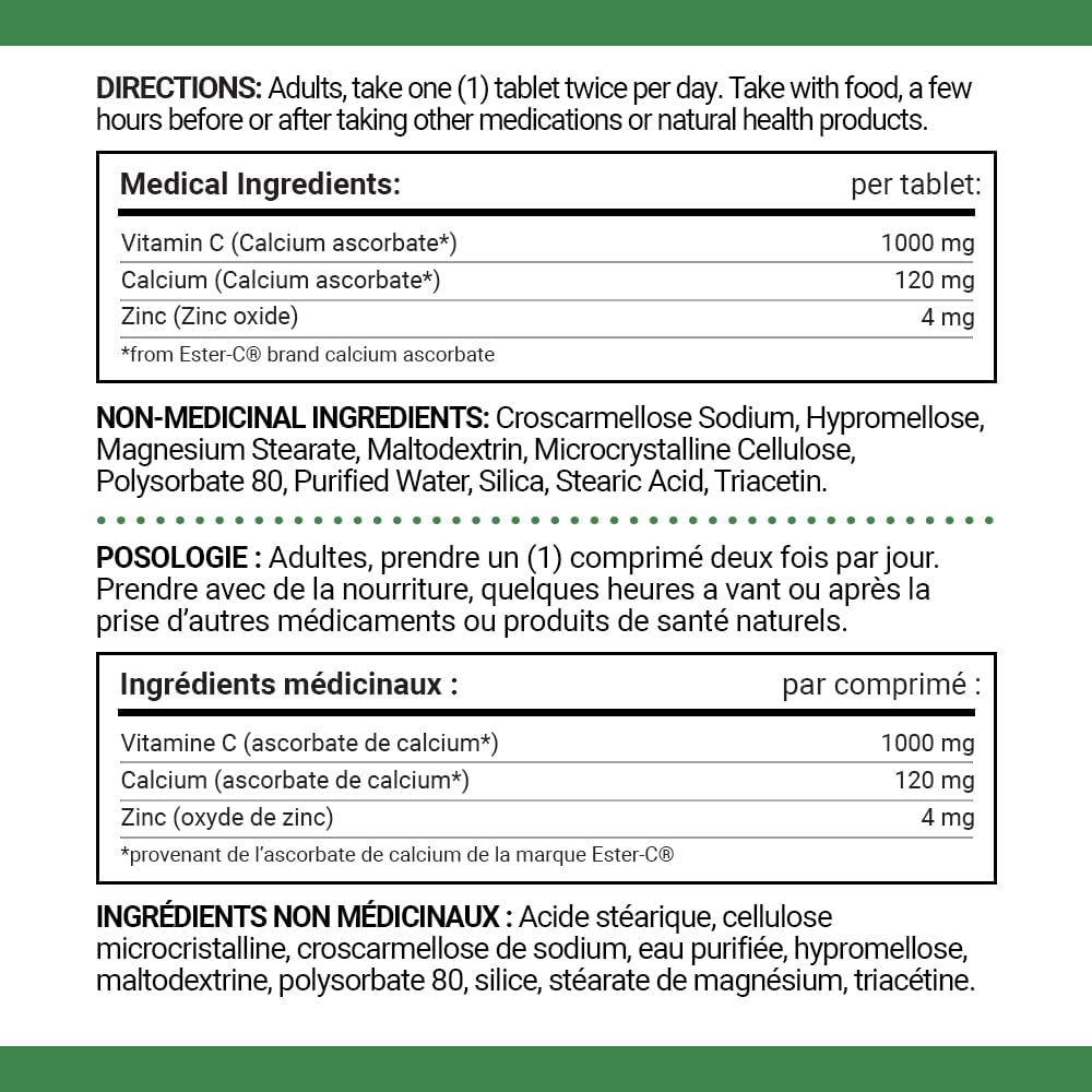 Nature's Bounty Vitamin C 1000mg Ester-C - 90 capsules 07 01 2025 - Vitamin C