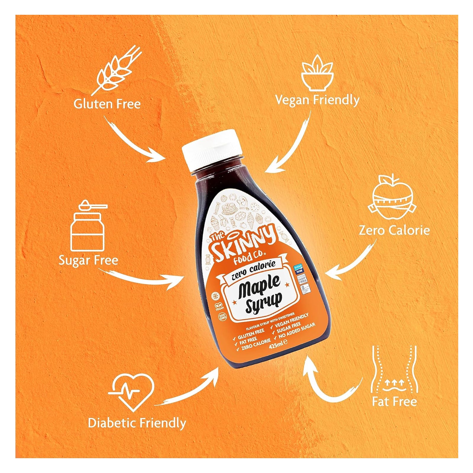 The Skinny Food Co. Zero Calorie Syrup Maple Syrup / 425ml