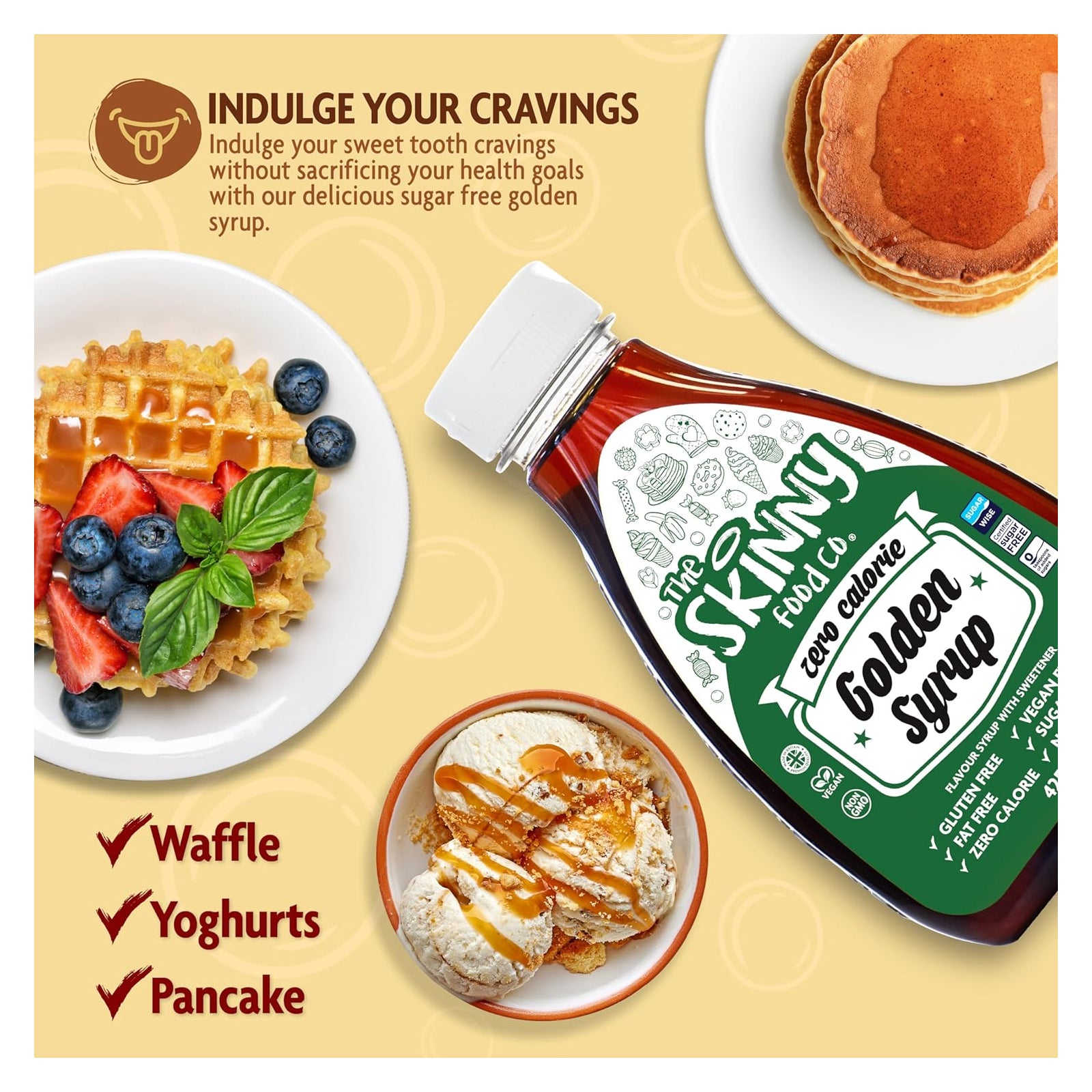 The Skinny Food Co. Zero Calorie Syrup Golden Syrup / 425ml