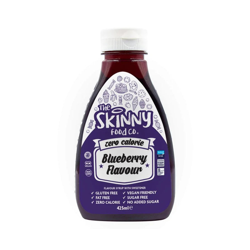 The Skinny Food Co. Zero Calorie Sugar Free Keto Syrup - Blueberry Syrup 425ml - Syrup