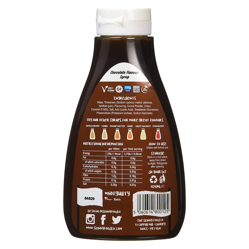 The Skinny Food Co. Zero Calorie Syrup Chocolate Syrup / 425ml