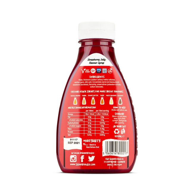 The Skinny Food Co. Zero Calorie Syrup Strawberry Syrup / 425ml