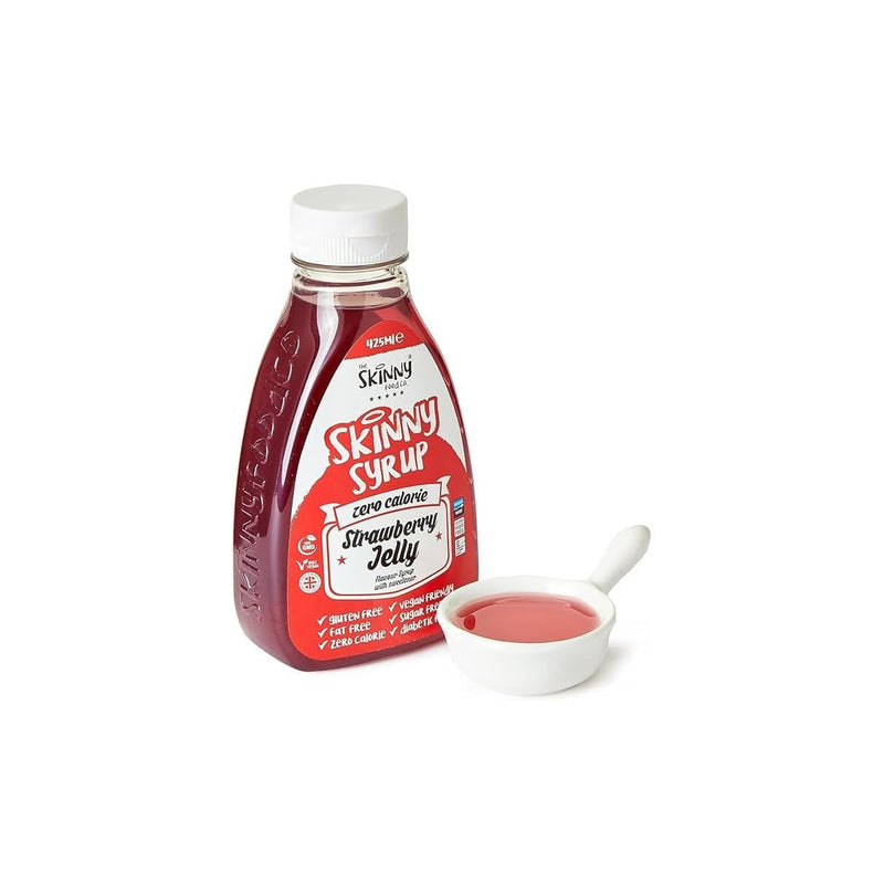 The Skinny Food Co. Zero Calorie Sugar Free Keto Syrup - Strawberry Syrup 425ml - Syrup