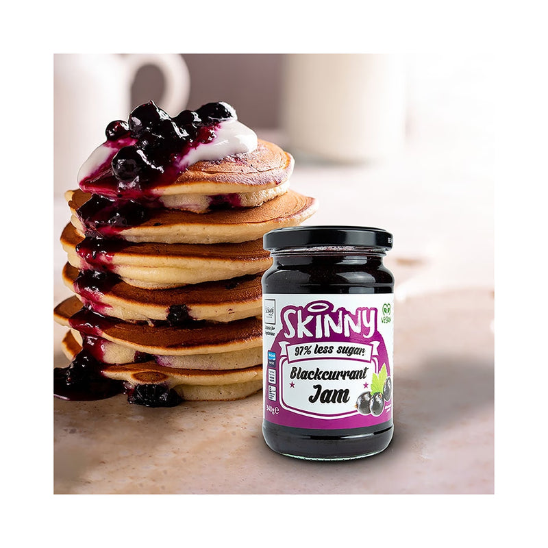 The Skinny Food Co. Reduced Sugar Jam Blackcurrant / 340g