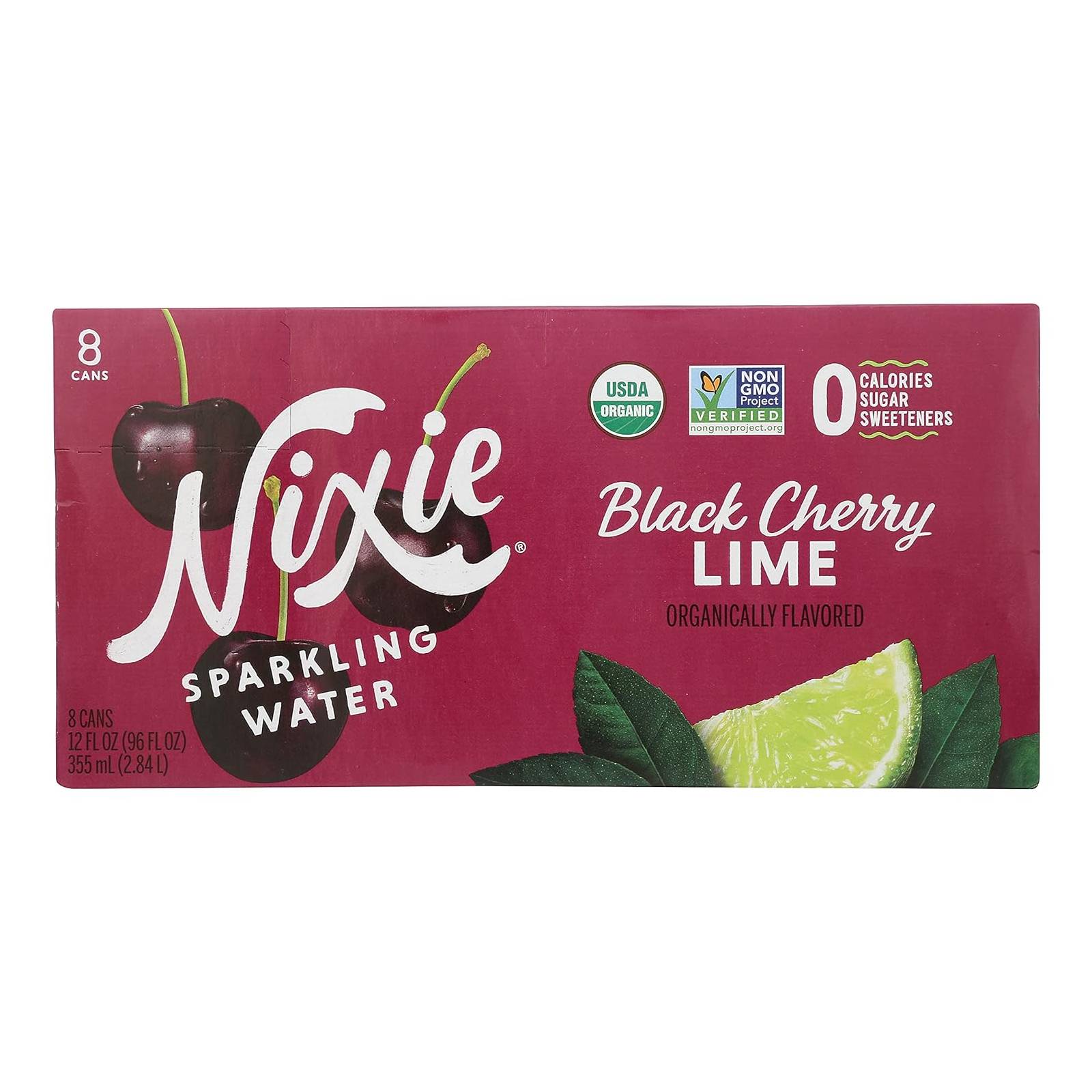 Nixie Sparkling Water - Blackcherry Lime 8-pack - - Water