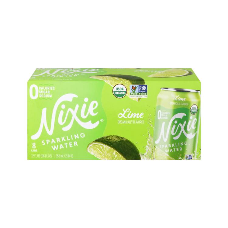 Nixie Sparkling Water - Lime Ginger 8-pack - - Water