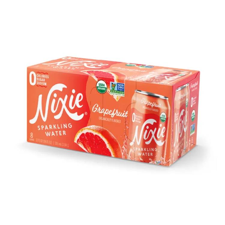 Nixie Sparkling Water - Grapefruit 8-pack - - Water