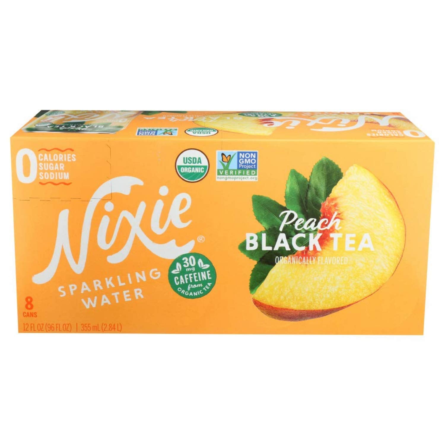 Nixie Sparkling Water - Peach Black Tea 8-pack - - Water