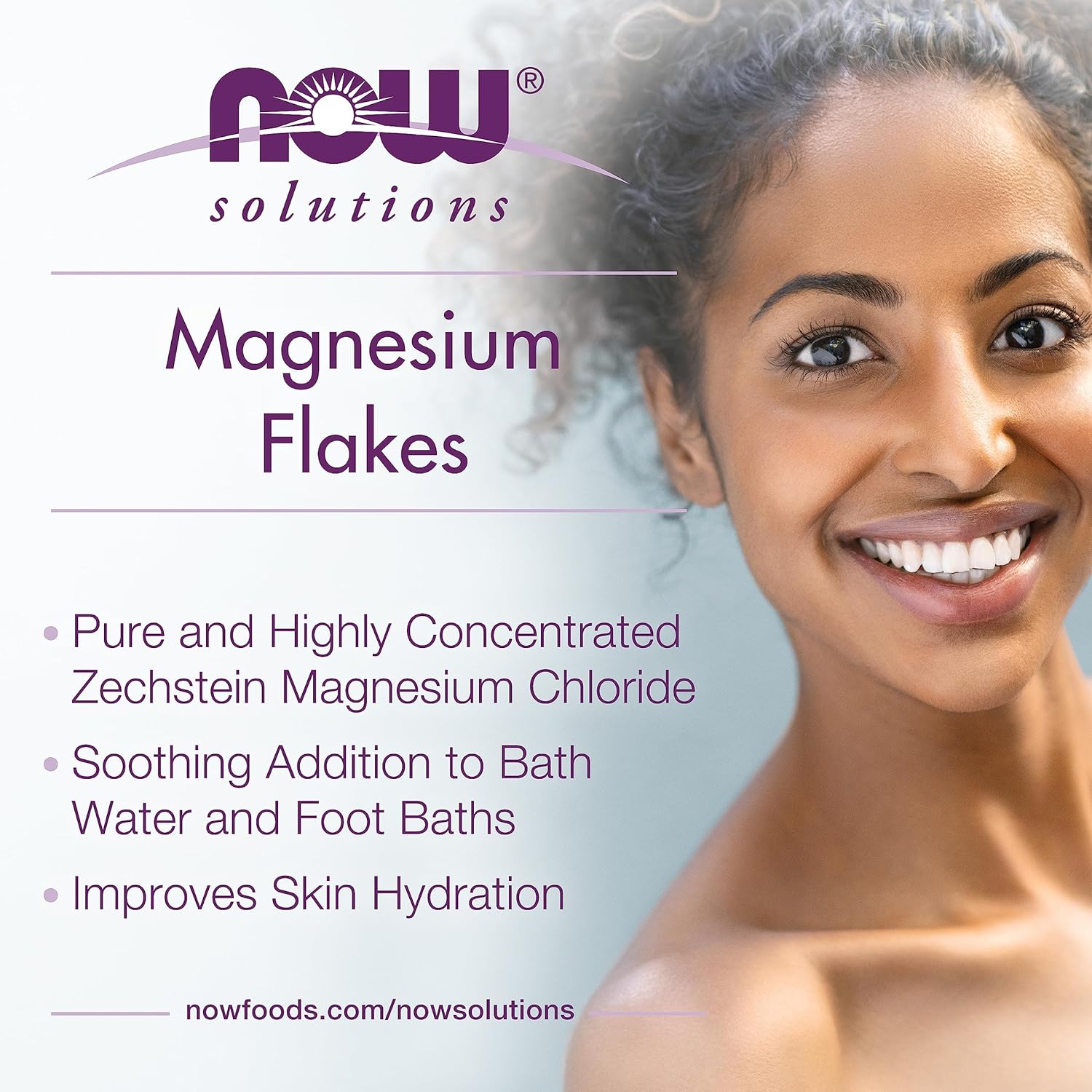 NOW 100% Pure Magnesium Flakes - 1531g - Body care