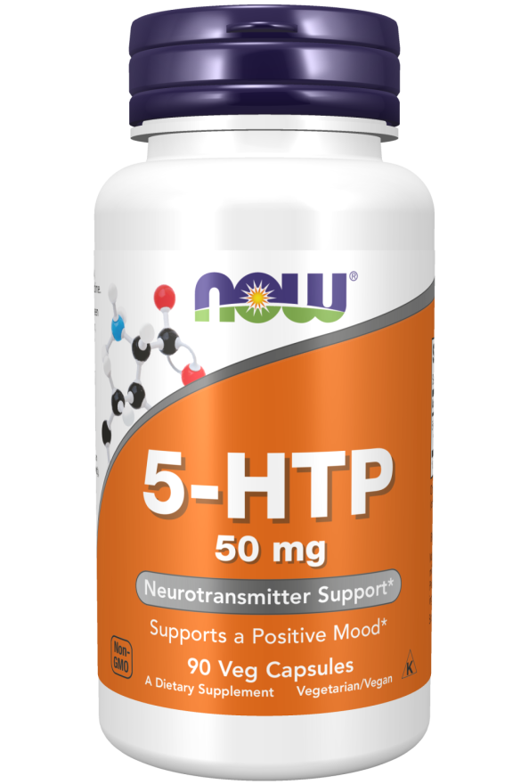 NOW 5-HTP 50mg - 90 vegetarian capsules - 5-HTP
