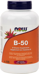 Now B-50 Complex - 250 vegetarian capsules - - Vitamin B