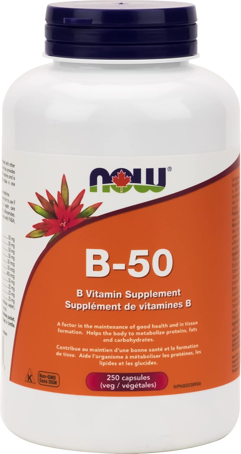 Now B-50 Complex - 250 vegetarian capsules - Vitamin B