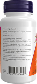 NOW P-5-P Coenzyme B6 50mg - 60 capsules - Vitamin B