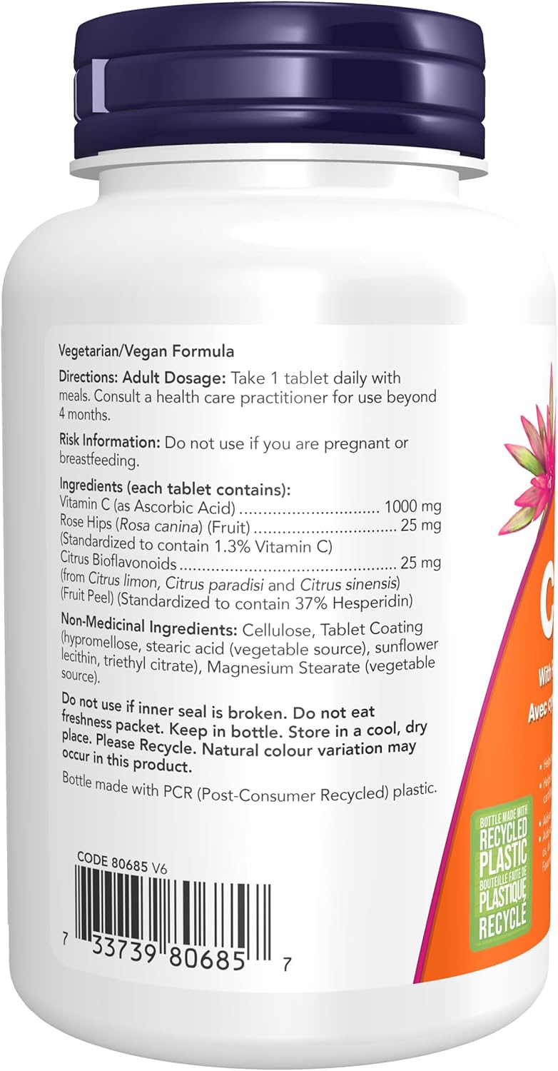 NOW C-1000 with Rose Hips & Bioflavonoids