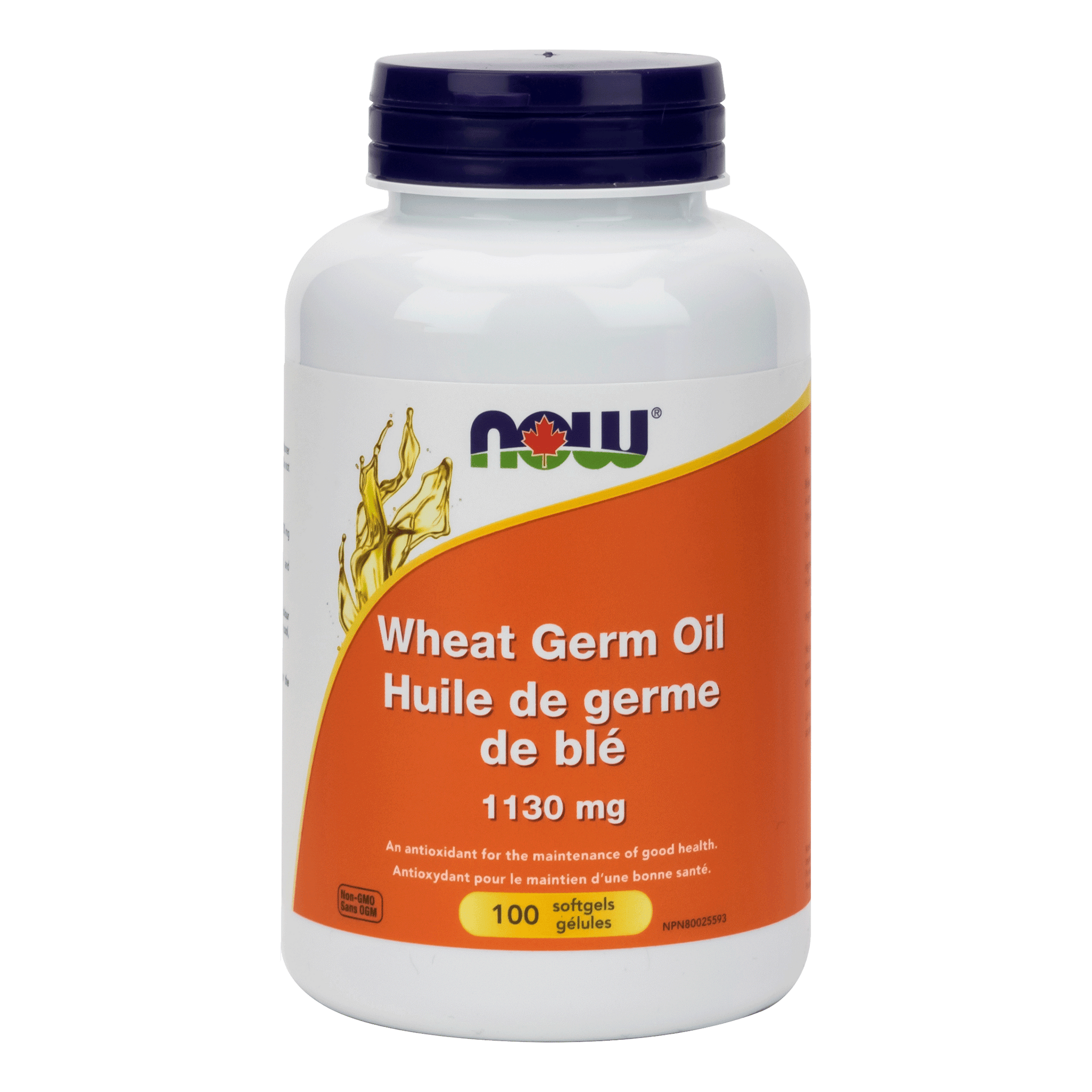 NOW Wheat Germ Oil 100 softgels - - Digestive Health