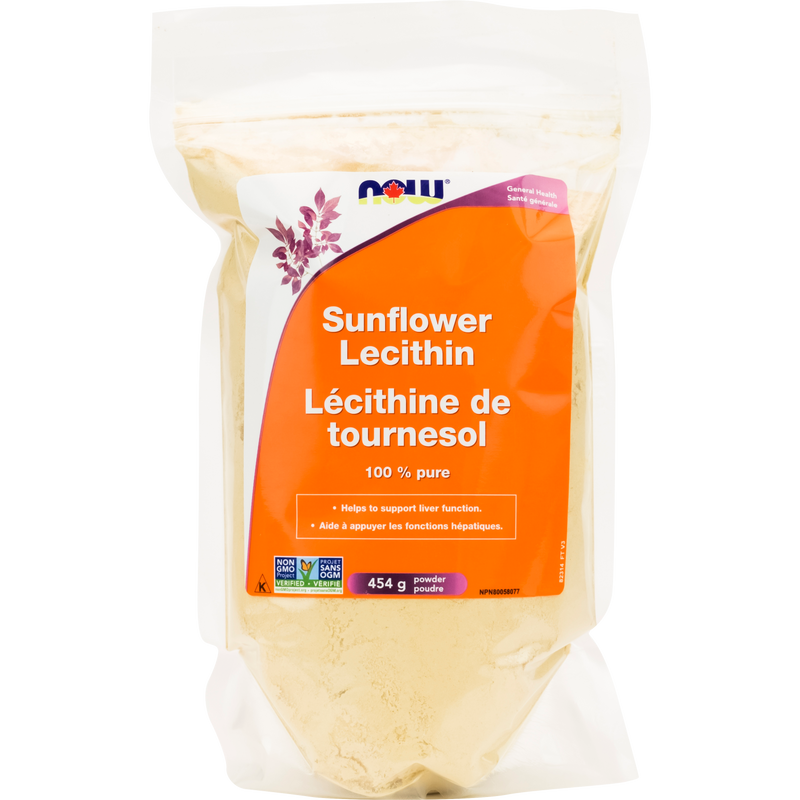 NOW Sunflower Lecithin Powder Non-GMO 454g