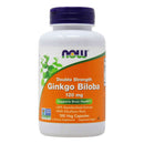 NOW Ginkgo Biloba 120mg 100 veg capsules - - Adaptogen