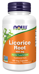 NOW Licorice Root 450 mg - 100 capsules - Herbals