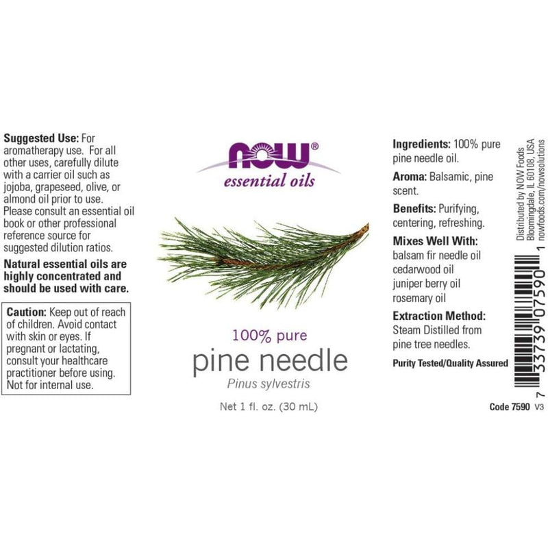 NOW Pine Needle Oil 30ml - Pine - Skin Care