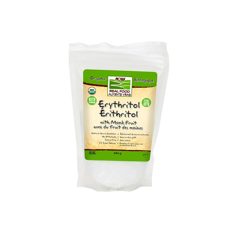 NOW Organic Erythritol and Org Monk Fruit