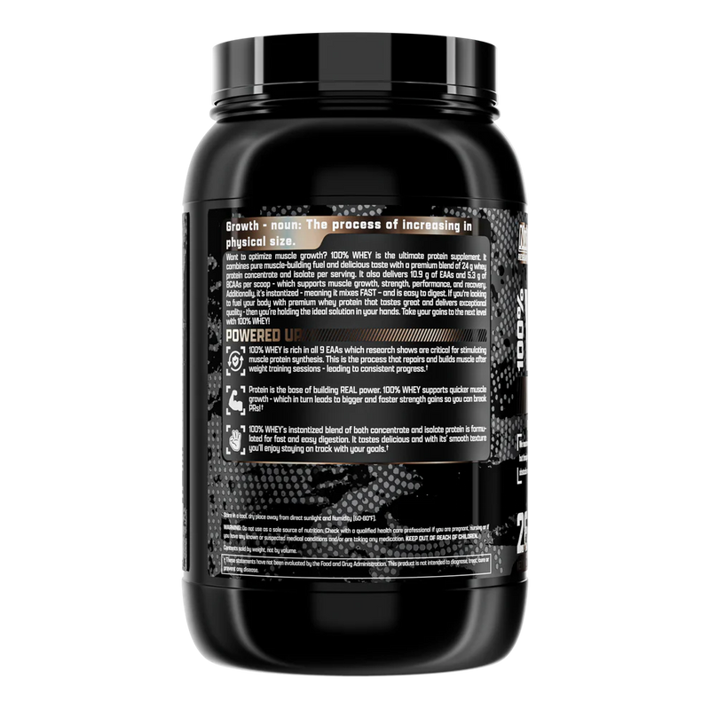 Nutrex Research 100% Whey - Cookies & Cream 2lbs - Protein Powder