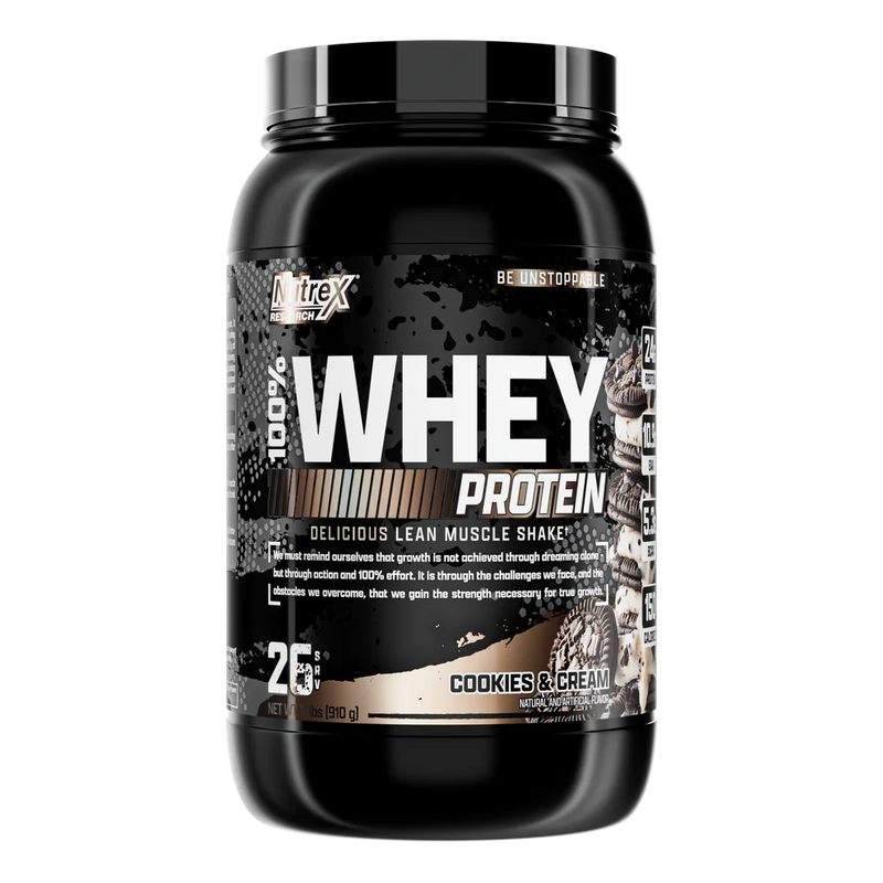 Nutrex Research 100% Whey - Cookies & Cream 2lbs - Protein Powder