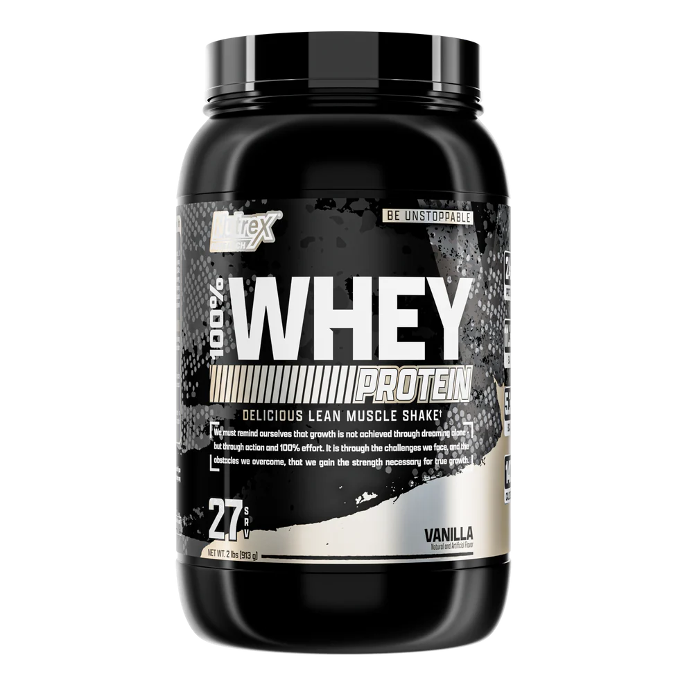 Nutrex Research 100% Whey - Vanilla 2lbs - Protein Powder