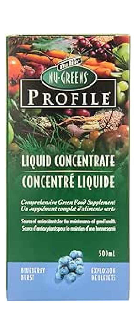 Nu-Life Nu-Greens Profile Liquid Concentrate 500ml / Blueberry Burst