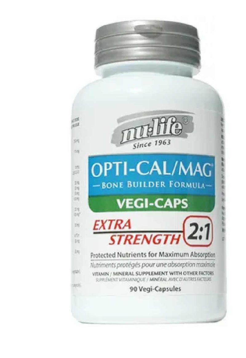 Nu-Life Opti-Cal/Mag Extra Strength 2:1 90 Capsules