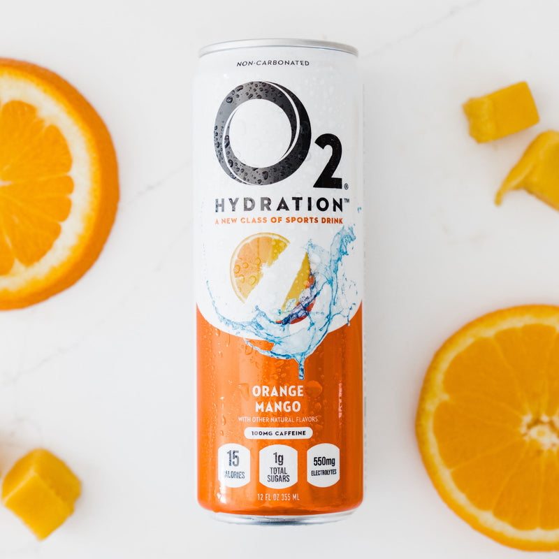 O2 Hydration Sports Recovery Drink, Orange Mango, 354ml