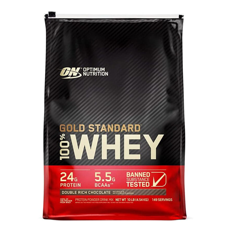 Optimum Nutrition Gold Standard 100% Whey Protein Double Rich Chocolate / 10lbs