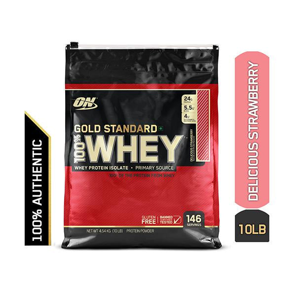 Optimum Nutrition Gold Standard 100% Whey Protein Delicious Strawberry / 10lbs