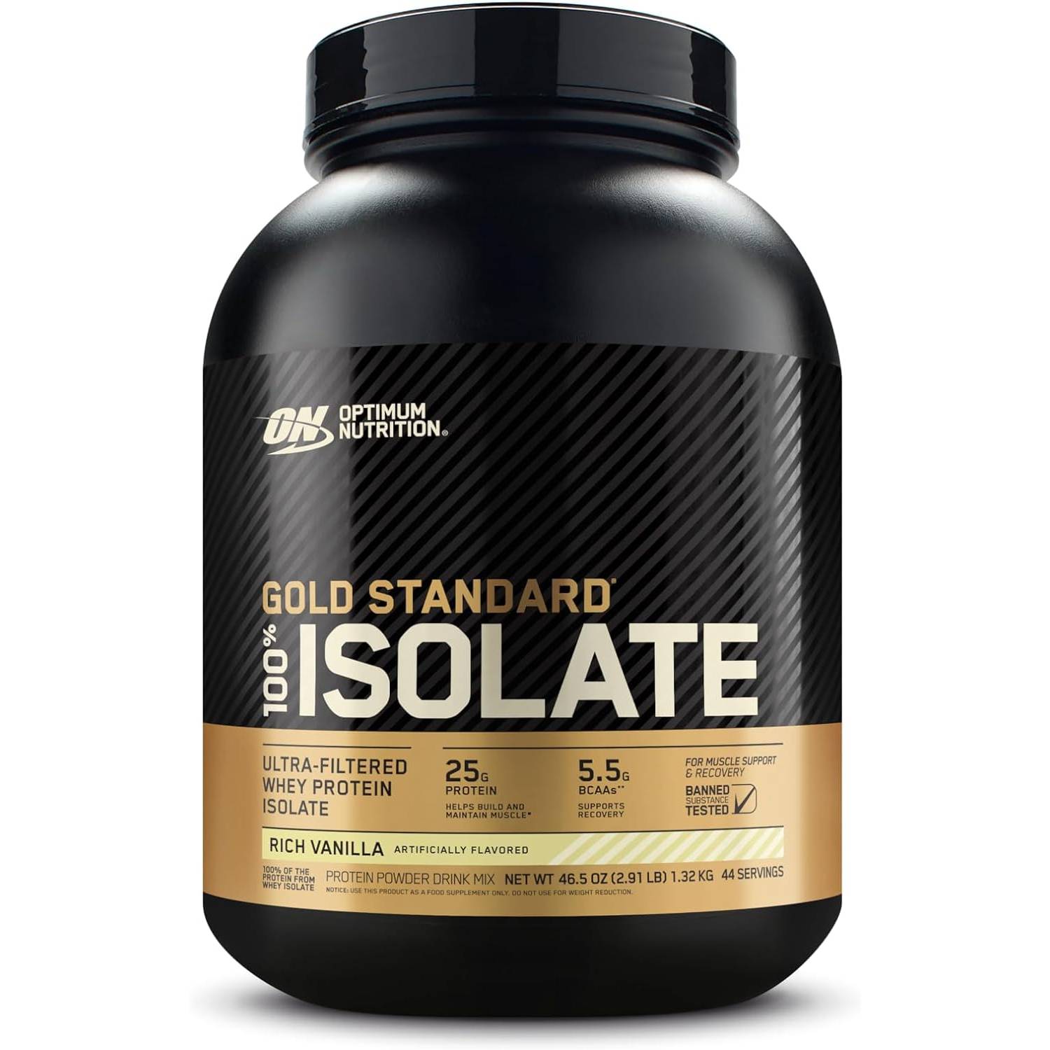 Optimum Nutrition Gold Standard 100% Isolate Whey Protein Rich Vanilla / 2.91lbs