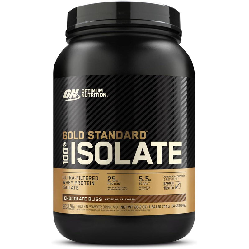 Optimum Nutrition Gold Standard 100% Isolate Whey Protein Chocolate Bliss / 1.64lbs