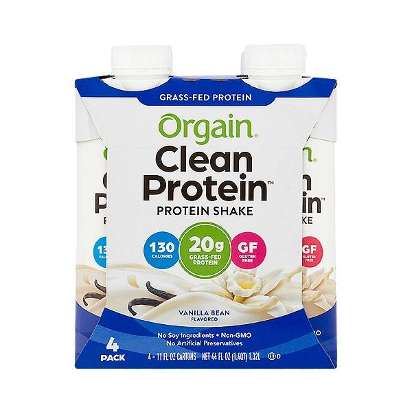 Orgain Organic Grassfed Protein Shake Vanilla Bean / 44 fl. oz