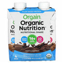 Orgain Organic Grassfed Protein Shake - Smooth Chocolate 4 PACK - 44 fl. oz - Protein Shake