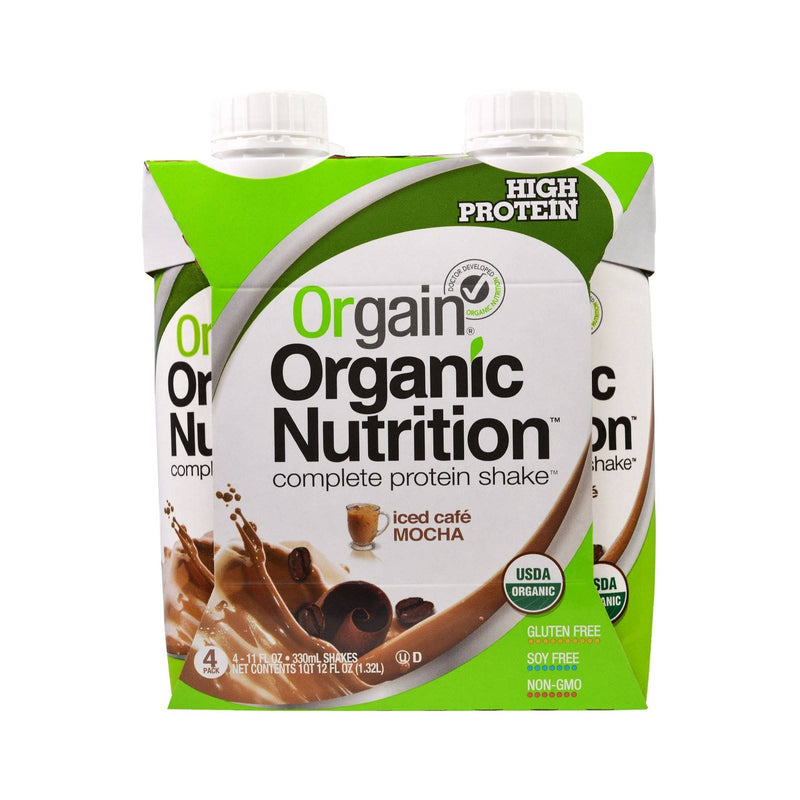 Orgain Organic Grassfed Protein Shake Iced Café Mocha / 44 fl. oz