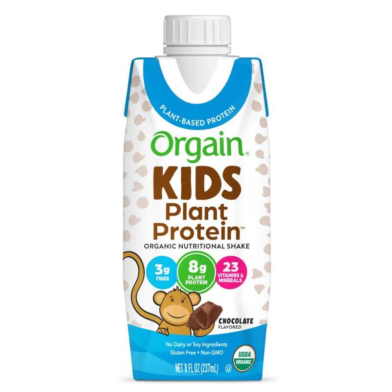 Orgain Kids Organic Plant Protein Shake Chocolate / 8 fl. oz